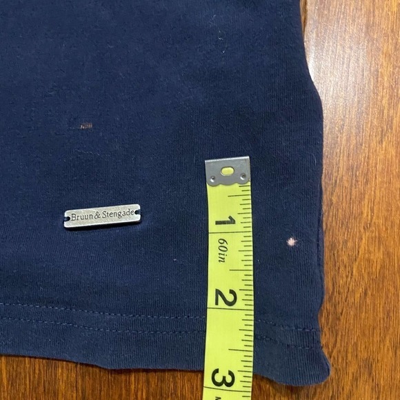 Bruun & Stengade Basic Fit Black Crewneck T-Shirt Men's Size XL - Picture 7 of 8